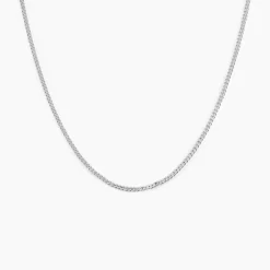Chaîne Imad Maille Gourmette Or Blanc