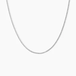 Chaîne Imad Maille Gourmette Or Blanc