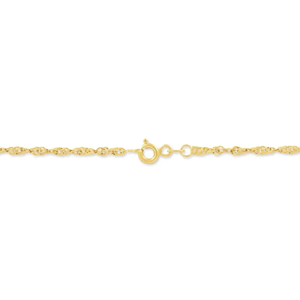 Chaîne Imanie Maille Singapour Or Jaune