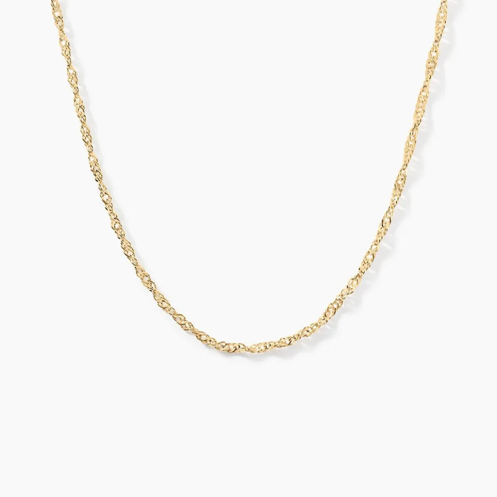 Chaîne Imanie Maille Singapour Or Jaune