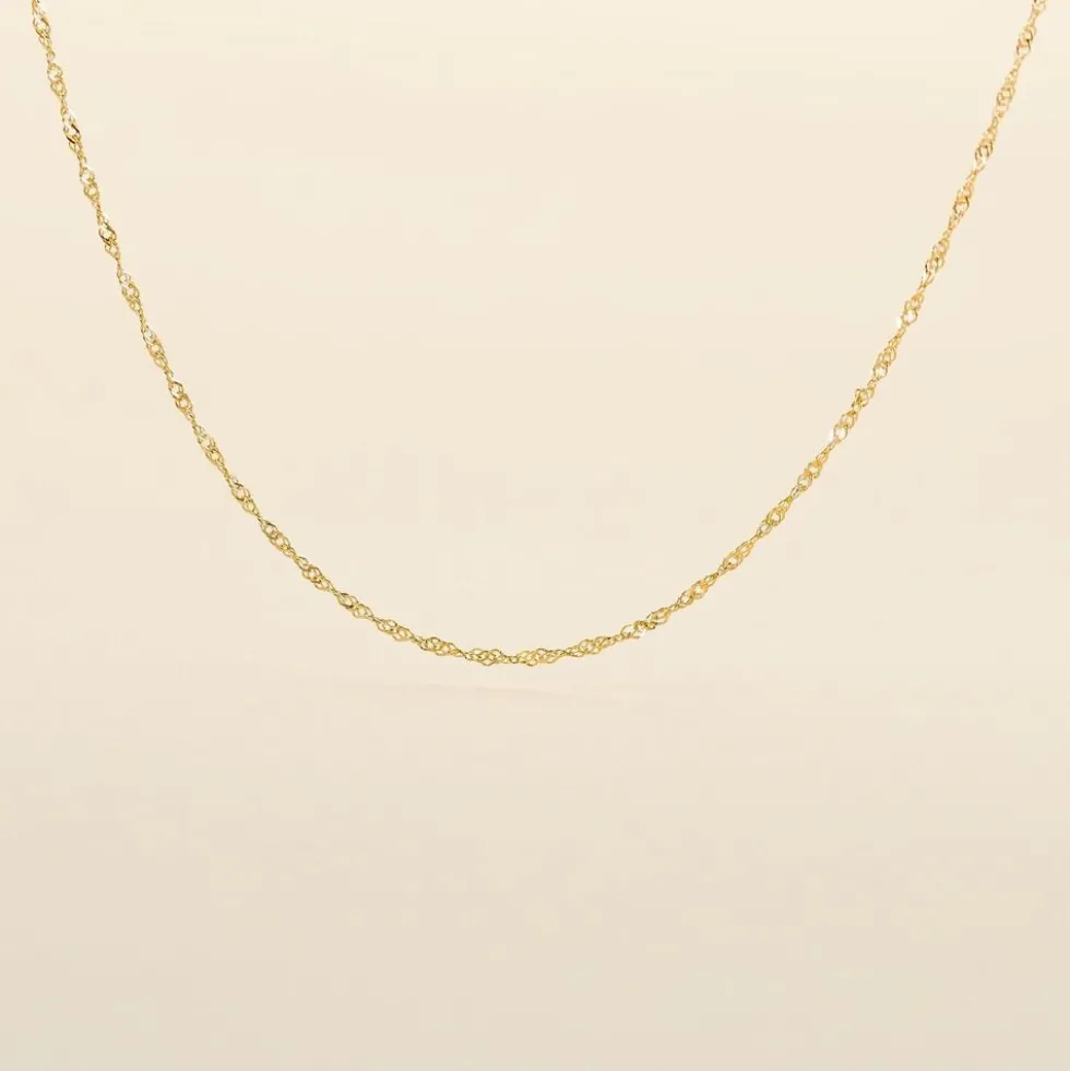 Chaîne Imanie Maille Singapour Or Jaune
