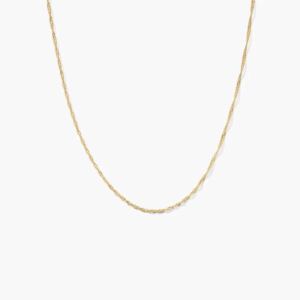 Chaîne Imanie Maille Singapour Or Jaune