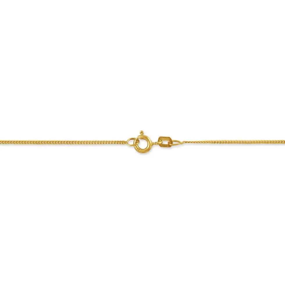 Chaîne Ixia Maille Gourmette Diamantee Or Jaune