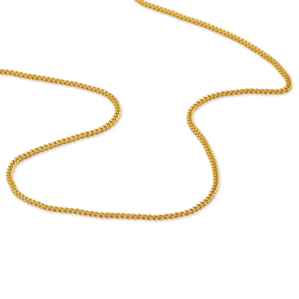 Chaîne Ixia Maille Gourmette Diamantee Or Jaune