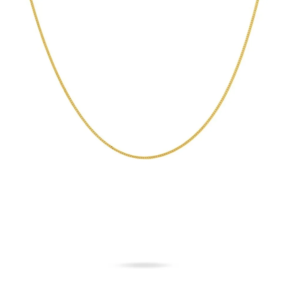 Chaîne Ixia Maille Gourmette Diamantee Or Jaune