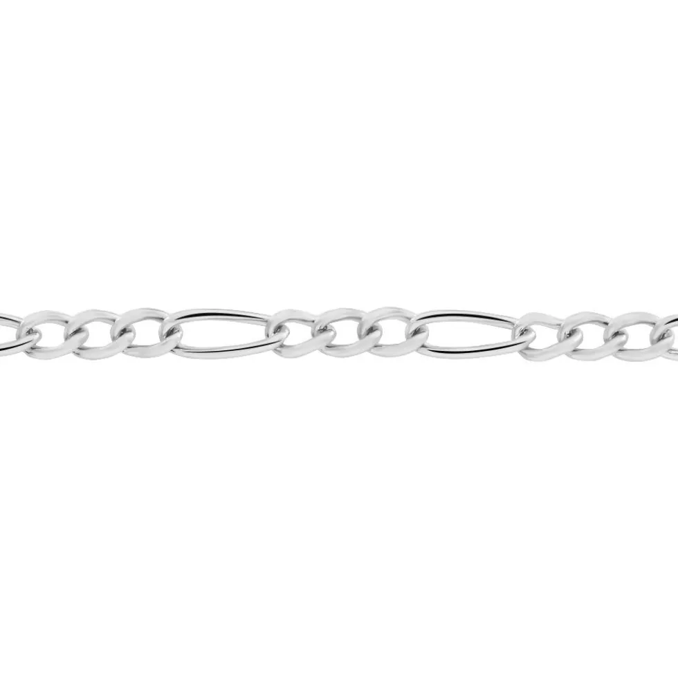 Chaîne Judicaelle Maille Alternée 1/3 Or Blanc