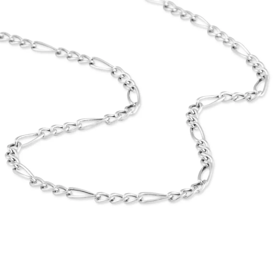 Chaîne Judicaelle Maille Alternée 1/3 Or Blanc
