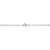 Chaîne Lyndsayae Maille Alternée 1/3 Argent Blanc