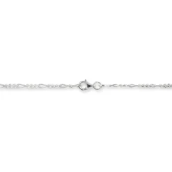 Chaîne Lyndsayae Maille Alternée 1/3 Argent Blanc