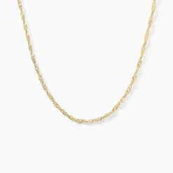 Chaîne Abbygail Maille Singapour Or Jaune