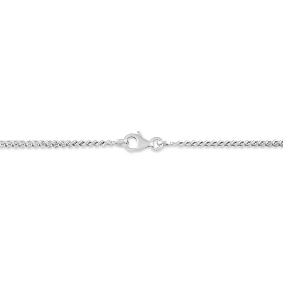 Chaîne Casper Maille Gourmette Argent Blanc