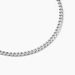 Chaîne Casper Maille Gourmette Argent Blanc