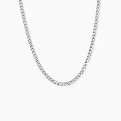 Chaîne Casper Maille Gourmette Argent Blanc