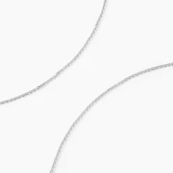 Chaîne Claudine Maille Forçat Argent Blanc