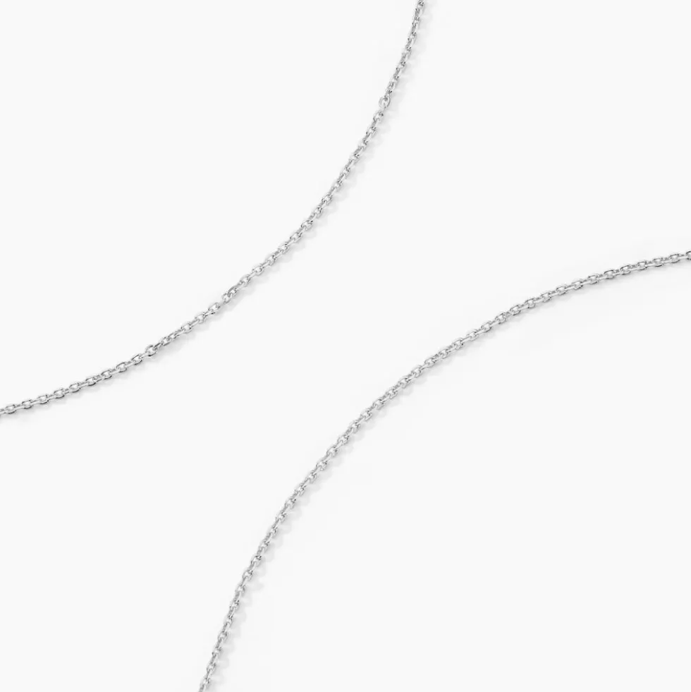Chaîne Claudine Maille Forçat Argent Blanc