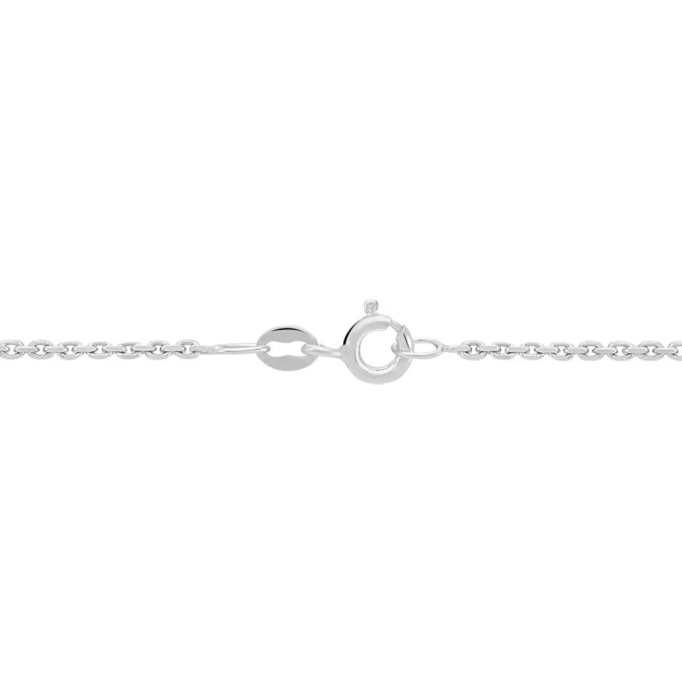 Chaîne Claudine Maille Forçat Argent Blanc