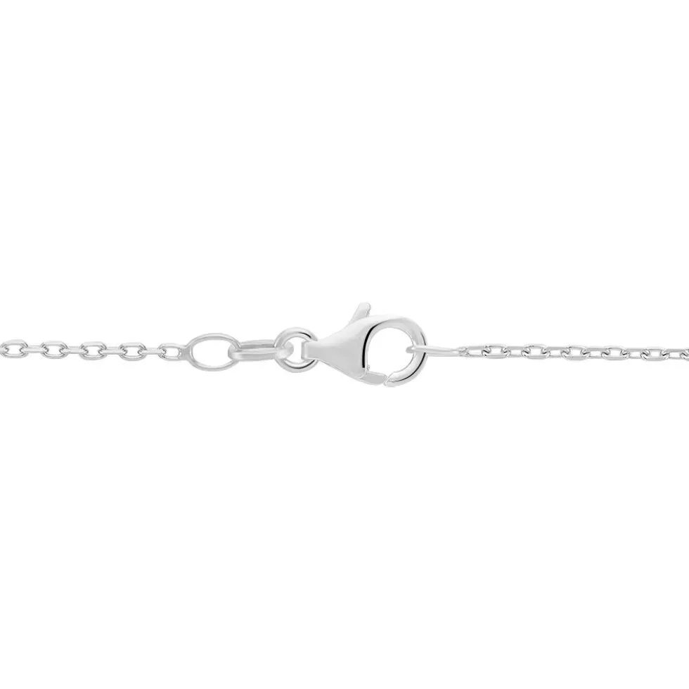 Chaîne Claudine Maille Forçat Argent Blanc