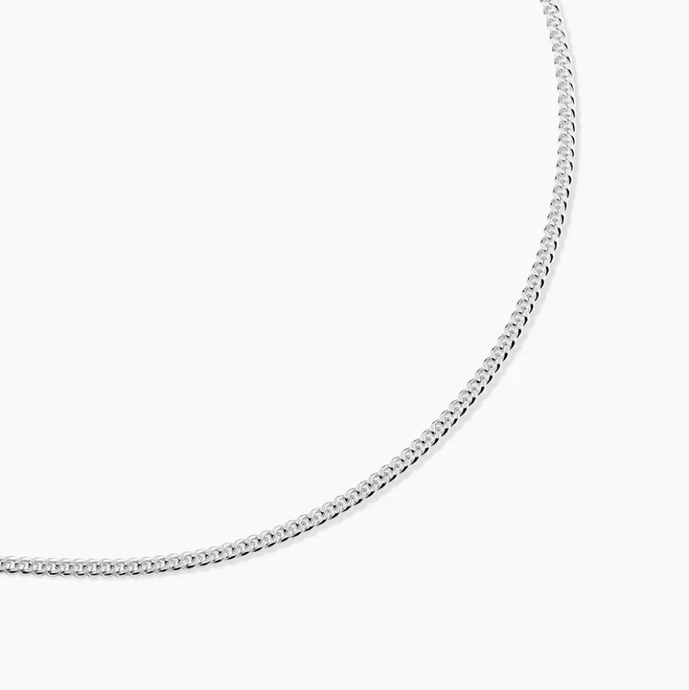 Chaîne Clementine Argent Blanc