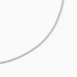 Chaîne Clementine Argent Blanc