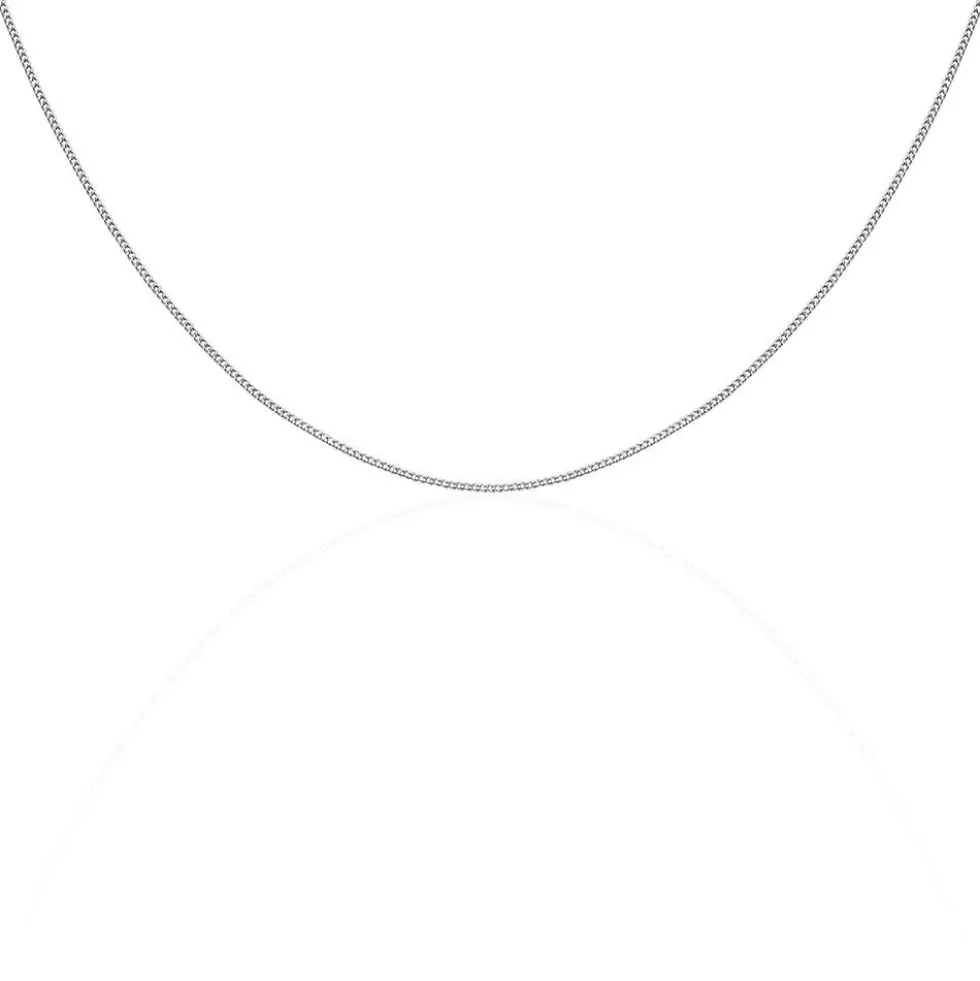 Chaîne Clementine Argent Blanc