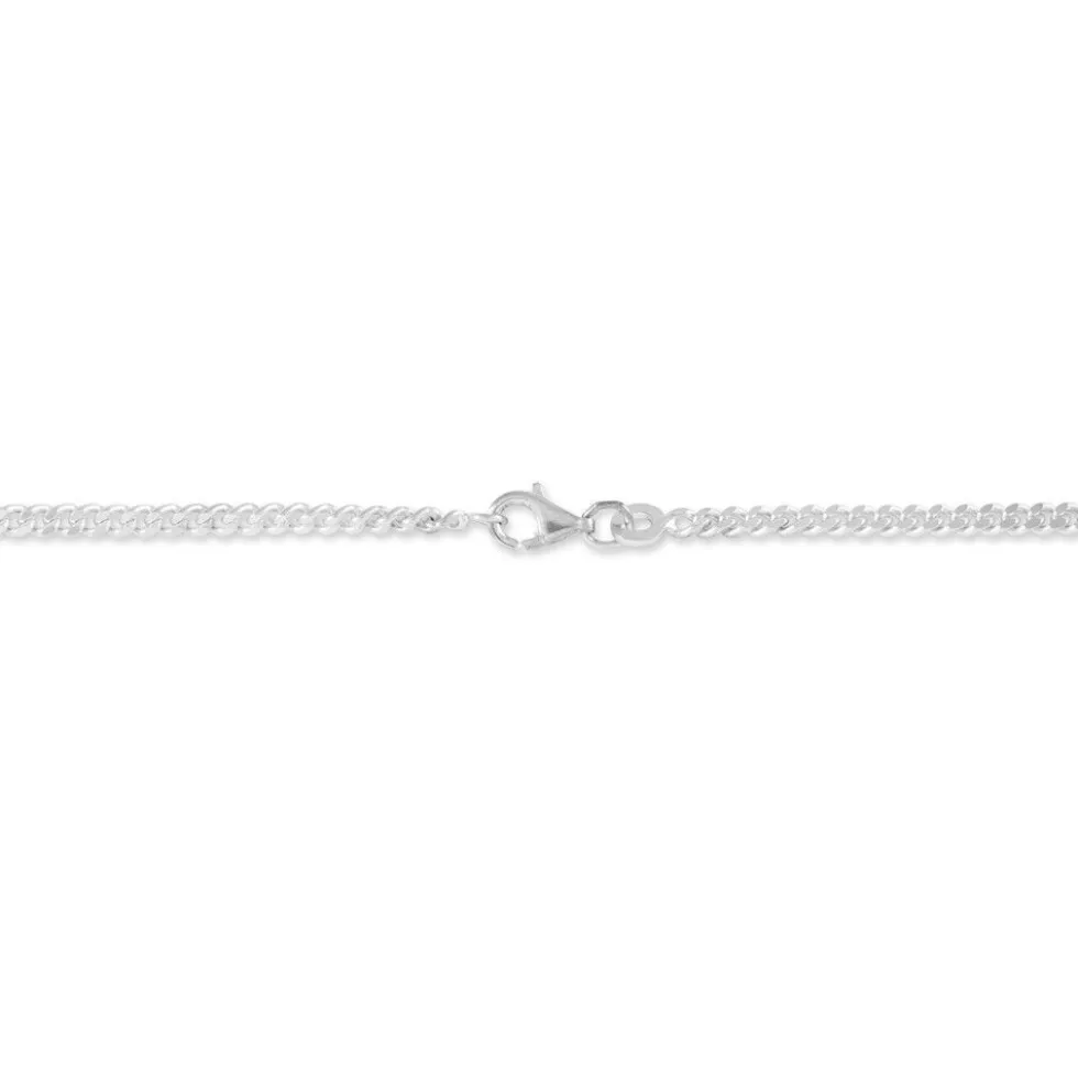 Chaîne Clementine Argent Blanc