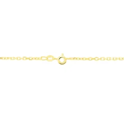 Chaîne Faneliaae Maille Forçat Diamantée Or Jaune