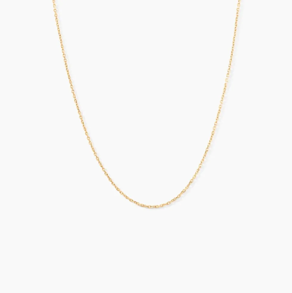 Chaîne Igoa Maille Forçat Diamantee Or Jaune
