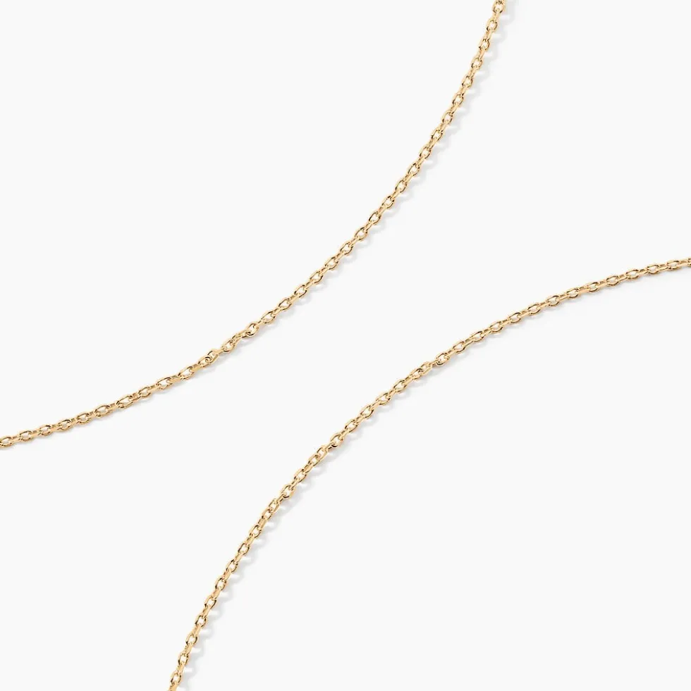 Chaîne Igoa Maille Forçat Diamantee Or Jaune