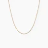 Chaîne Igoa Maille Forçat Diamantee Or Jaune