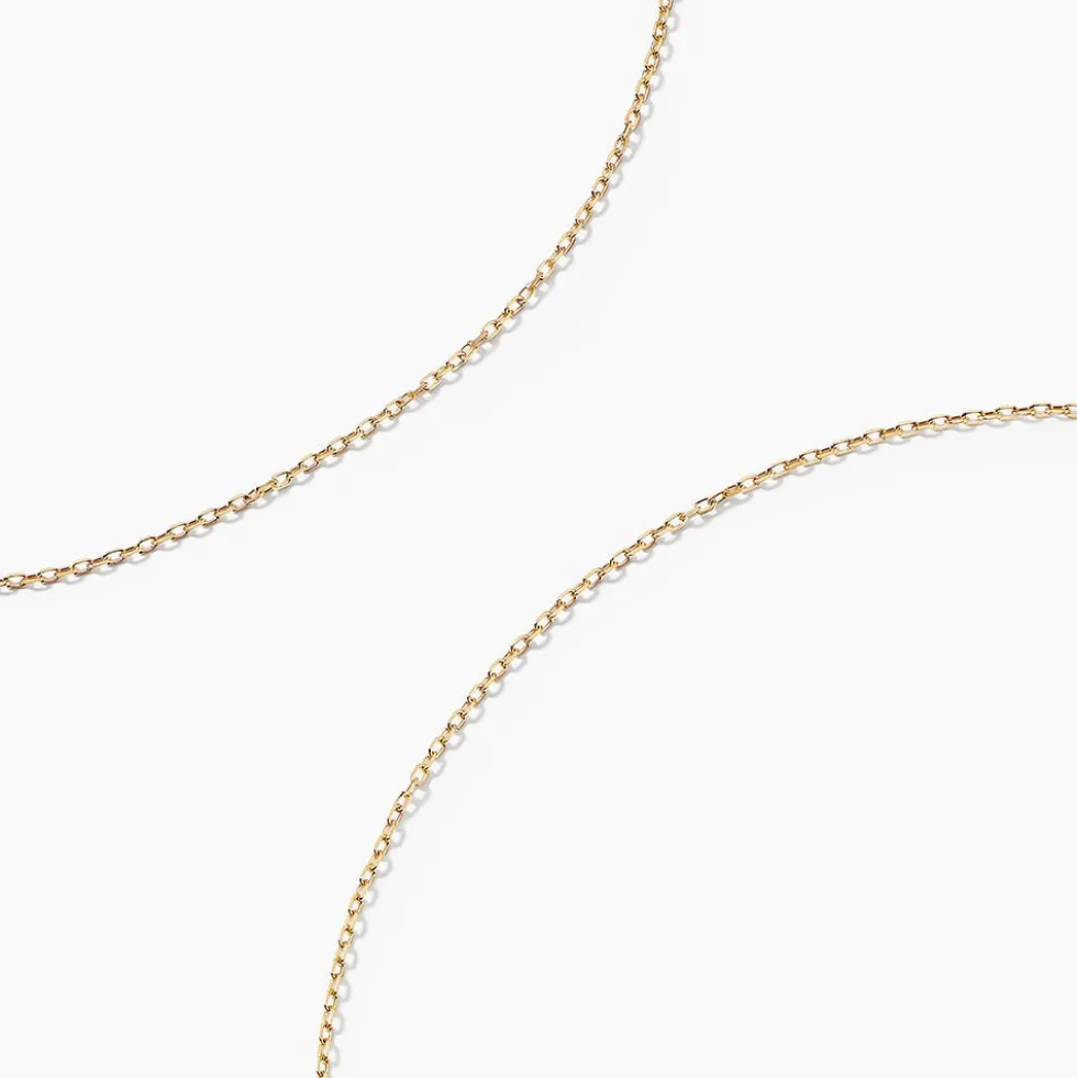 Chaîne Igoa Maille Forçat Diamantee Or Jaune