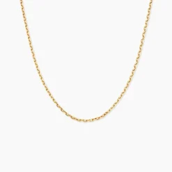 Chaîne Igoa Maille Forçat Diamantee Or Jaune