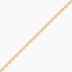 Chaîne Igoa Maille Forçat Diamantee Or Jaune