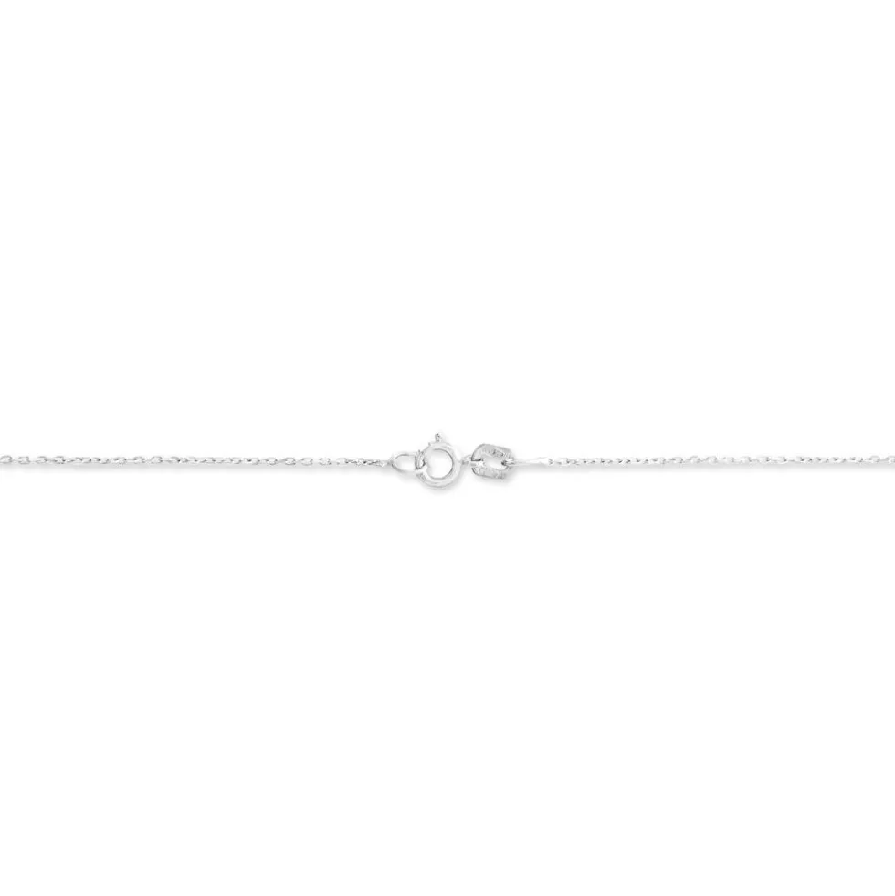 Chaîne Igoa Maille Forçat Diamantee Or Blanc