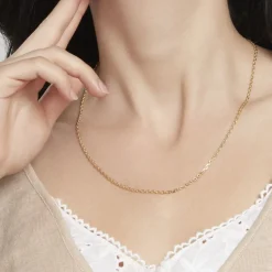Chaîne Igoa Maille Forçat Diamantee Or Jaune