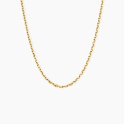 Chaîne Igoa Maille Forçat Diamantee Or Jaune