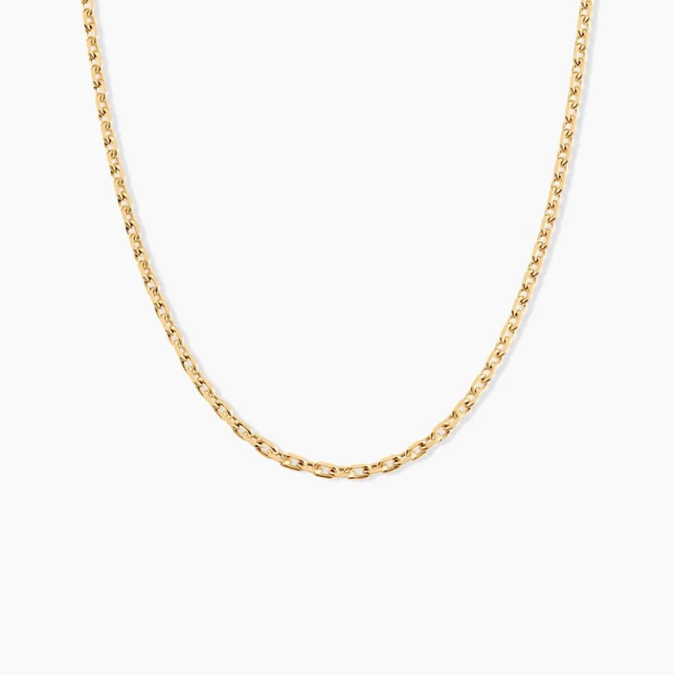 Chaîne Igoa Maille Forçat Diamantee Or Jaune
