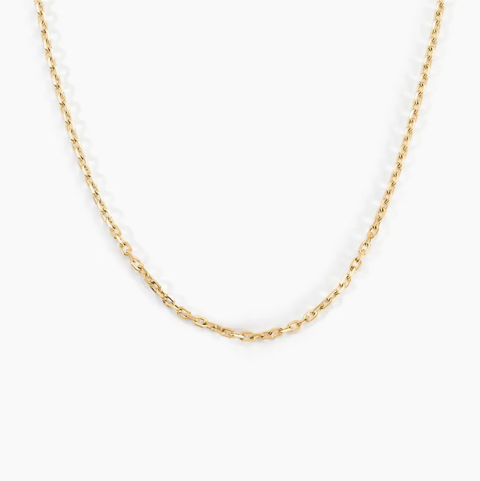 Chaîne Igoa Maille Forçat Diamantee Or Jaune