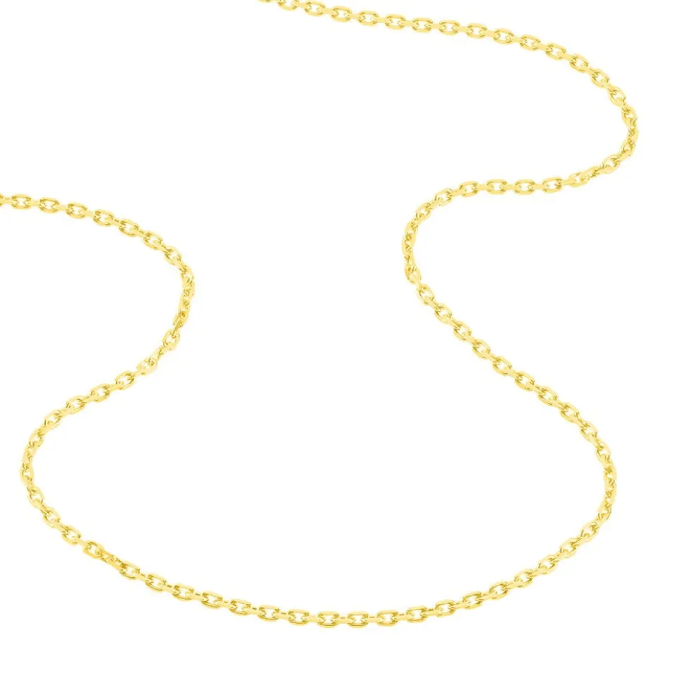 Chaîne Igoa Maille Forçat Diamantee Or Jaune