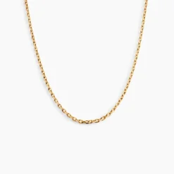 Chaîne Igoa Maille Forçat Diamantee Or Jaune