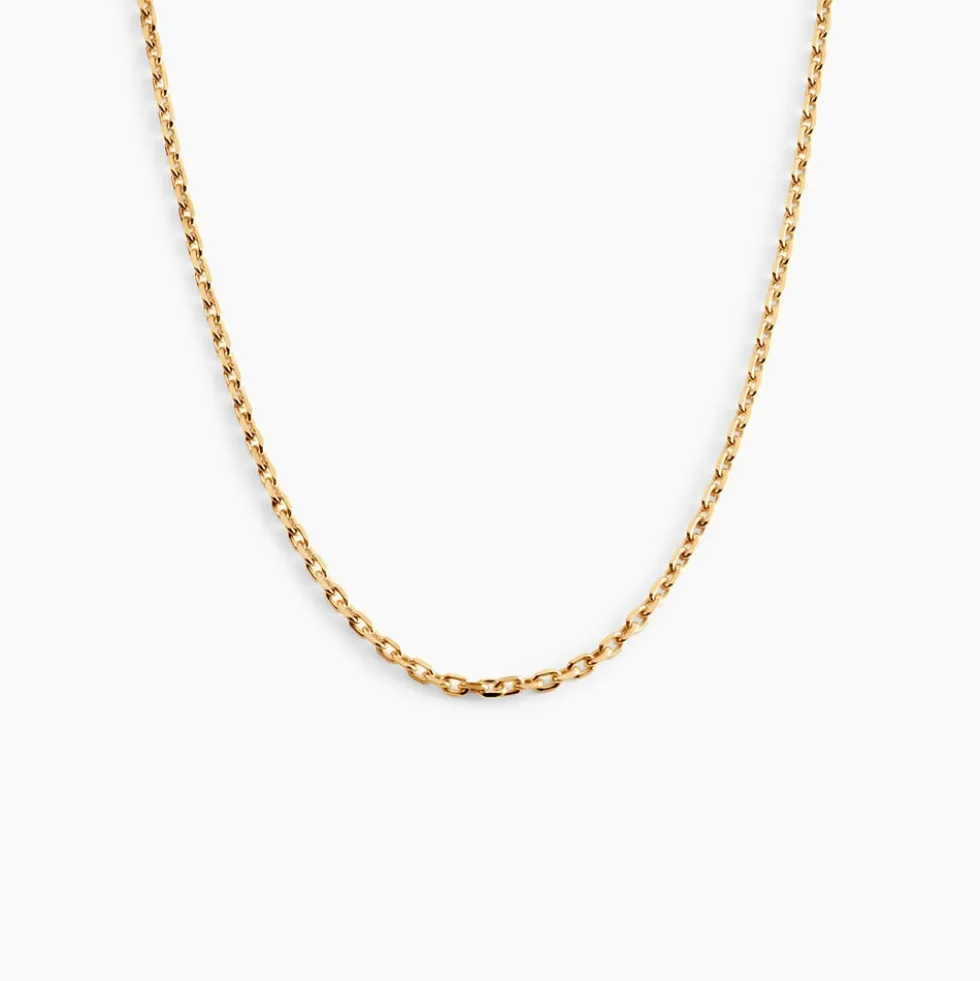 Chaîne Igoa Maille Forçat Diamantee Or Jaune