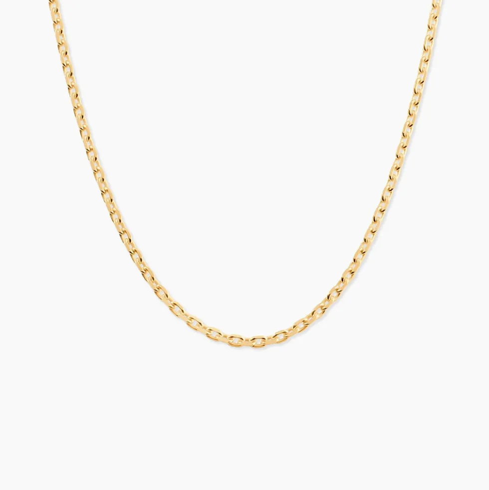 Chaîne Igoa Maille Forçat Diamantee Or Jaune