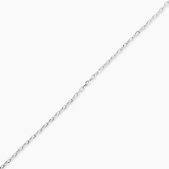 Chaîne Igoa Maille Forçat Diamantee Or Blanc