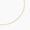 Chaîne Igoa Maille Forçat Diamantee Or Jaune