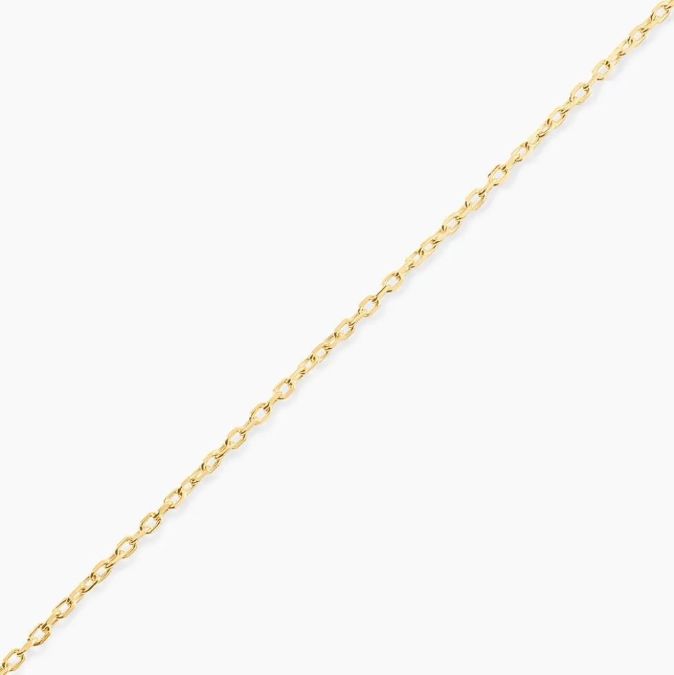 Chaîne Igoa Maille Forçat Diamantee Or Jaune