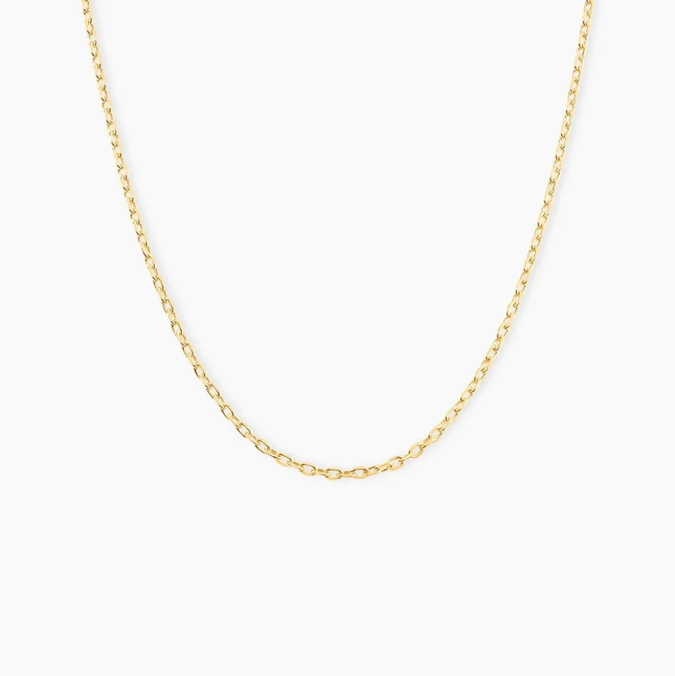 Chaîne Igoa Maille Forçat Diamantee Or Jaune