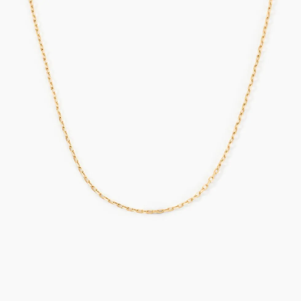 Chaîne Igoa Maille Forçat Diamantee Or Jaune