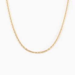 Chaîne Igoa Maille Forçat Diamantee Or Jaune