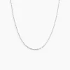 Chaîne Igoa Maille Forçat Diamantee Or Blanc