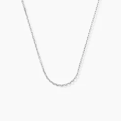 Chaîne Igoa Maille Forçat Diamantee Or Blanc