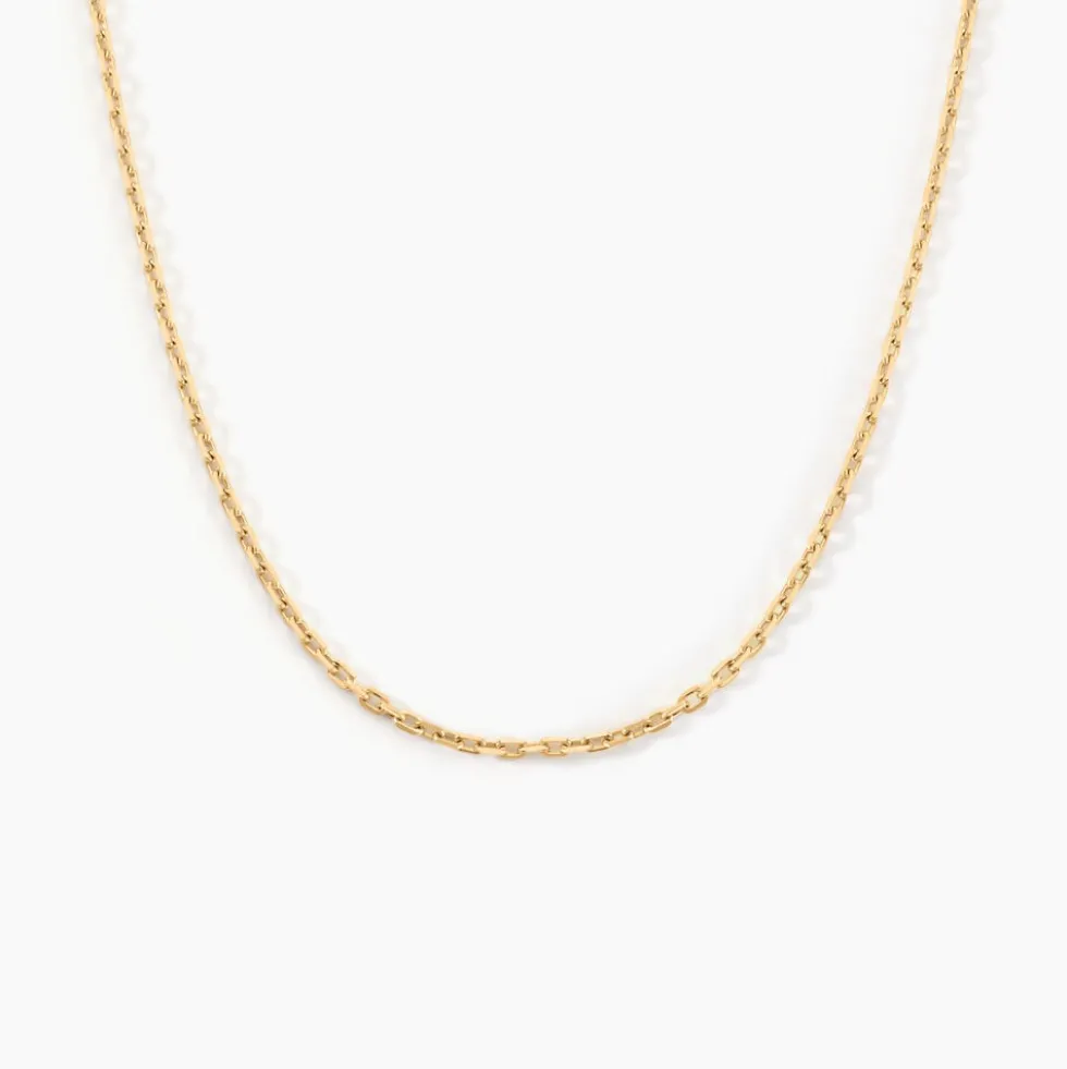 Chaîne Igoa Maille Forçat Diamantee Or Jaune